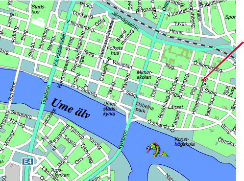 A map over Ume (42 Kb)